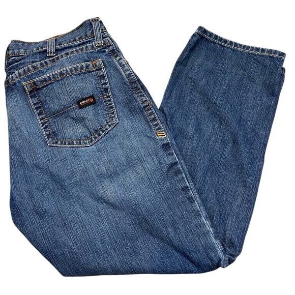 Ariat Mens FR M3 Loose Jeans Cat 2 Flame Resistant Distress 36x30 - Picture 6 of 14